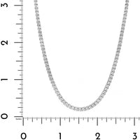 14K White Gold 4CTW Round Diamond Tennis Necklace