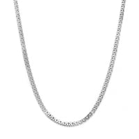14K White Gold 4CTW Round Diamond Tennis Necklace