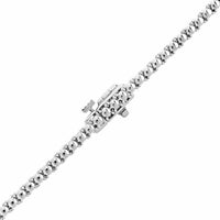 14K White Gold 4CTW Round Diamond Tennis Necklace