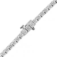 14K White Gold 15CTW Round Diamond Tennis Necklace