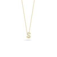 Roberto Coin 18K Yellow Gold "S" Initial Diamond Necklace