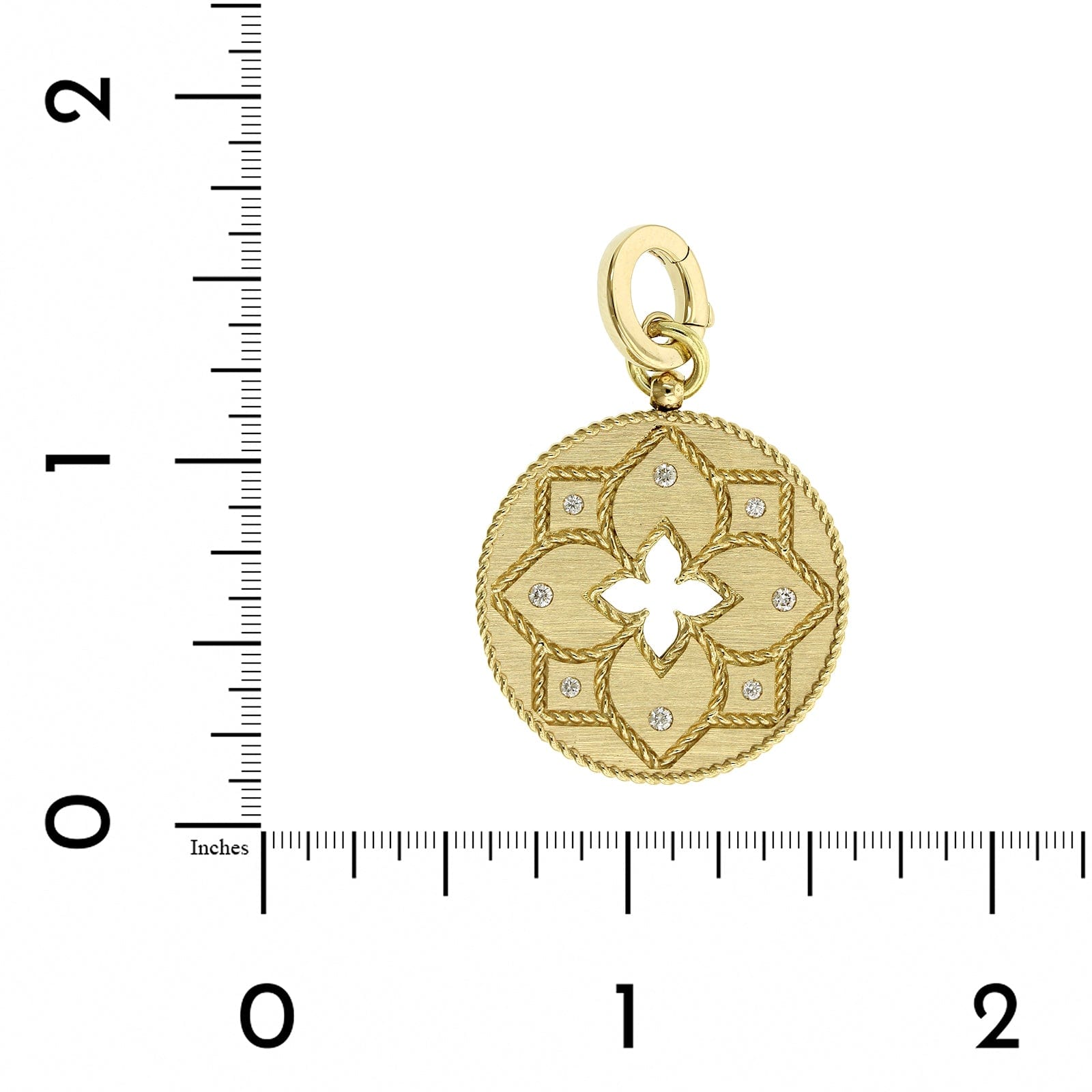 Roberto Coin 18K Yellow Gold Venetian Princess Diamond Pendant