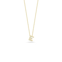 Roberto Coin 18K Yellow Gold "E" Initial Diamond Necklace