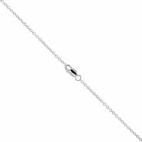 14K White Gold Diamond Double Heart Necklace
