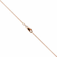18K Rose Gold Marquise Diamond Pendant Necklace