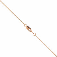 18K Rose Gold Marquise Pave Diamond Pendant Necklace