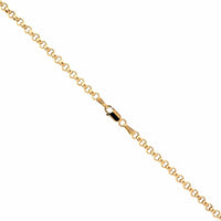 18K Yellow Gold Oval Diamond Disc Pendant