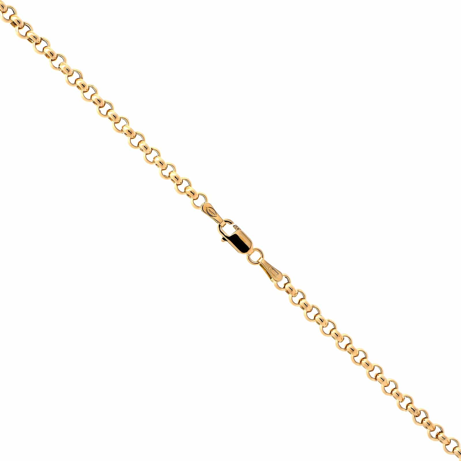 18K Yellow Gold Oval Diamond Disc Pendant