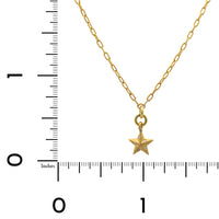 18K Yellow Gold Diamond Star Pendant