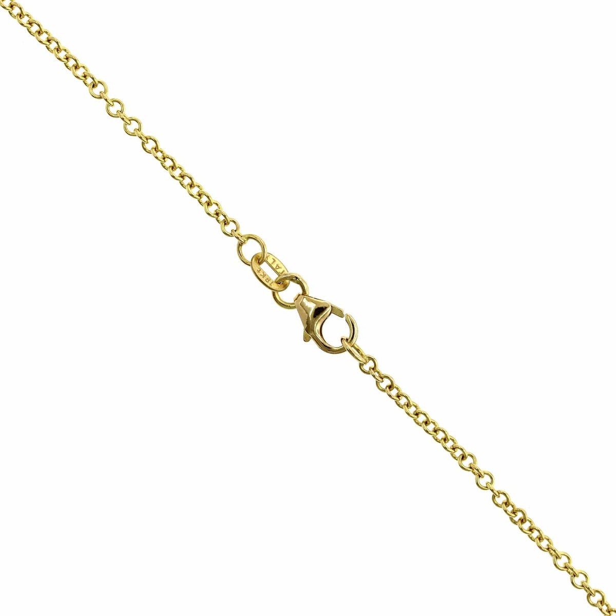 18K Yellow Gold Pave Diamond Star Pendant