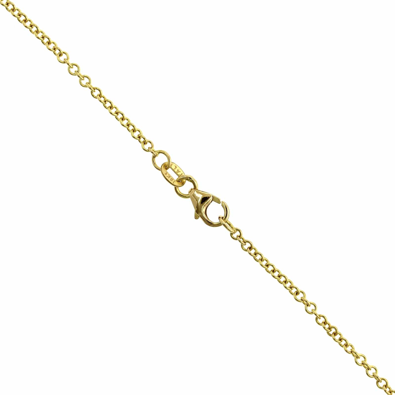 18K Yellow Gold Pave Diamond Star Pendant