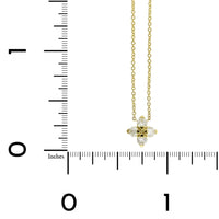 Roberto Coin 18K Yellow Gold "Love In Verona" Small Flower Diamond Necklace