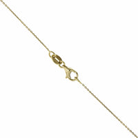 14K Yellow Gold Diamond Cluster Necklace