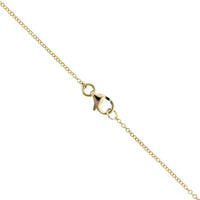 14K Yellow Gold Double Diamond Halo Pendant Necklace