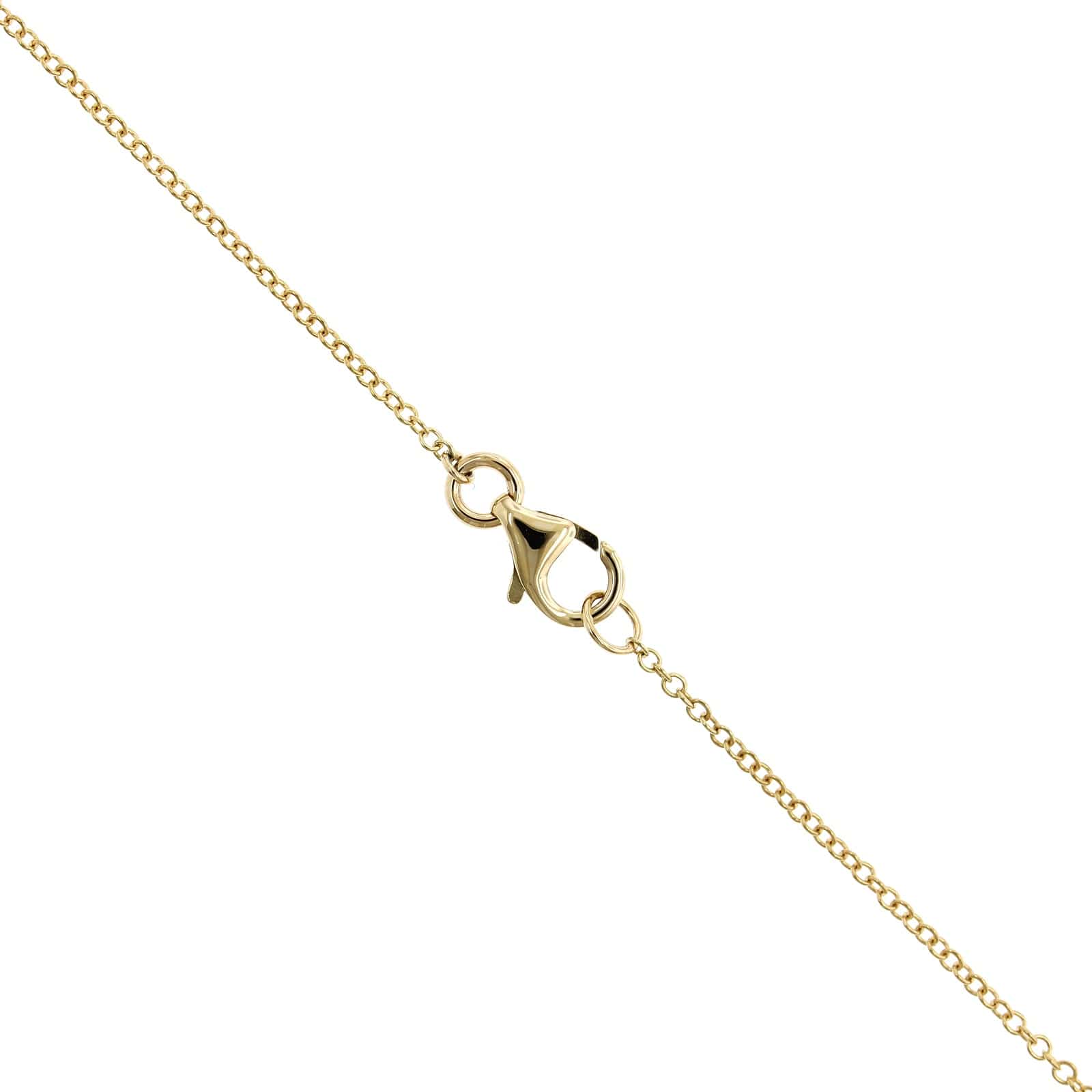 14K Yellow Gold Double Diamond Halo Pendant