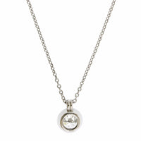 Platinum Bezel Set Diamond Pendant