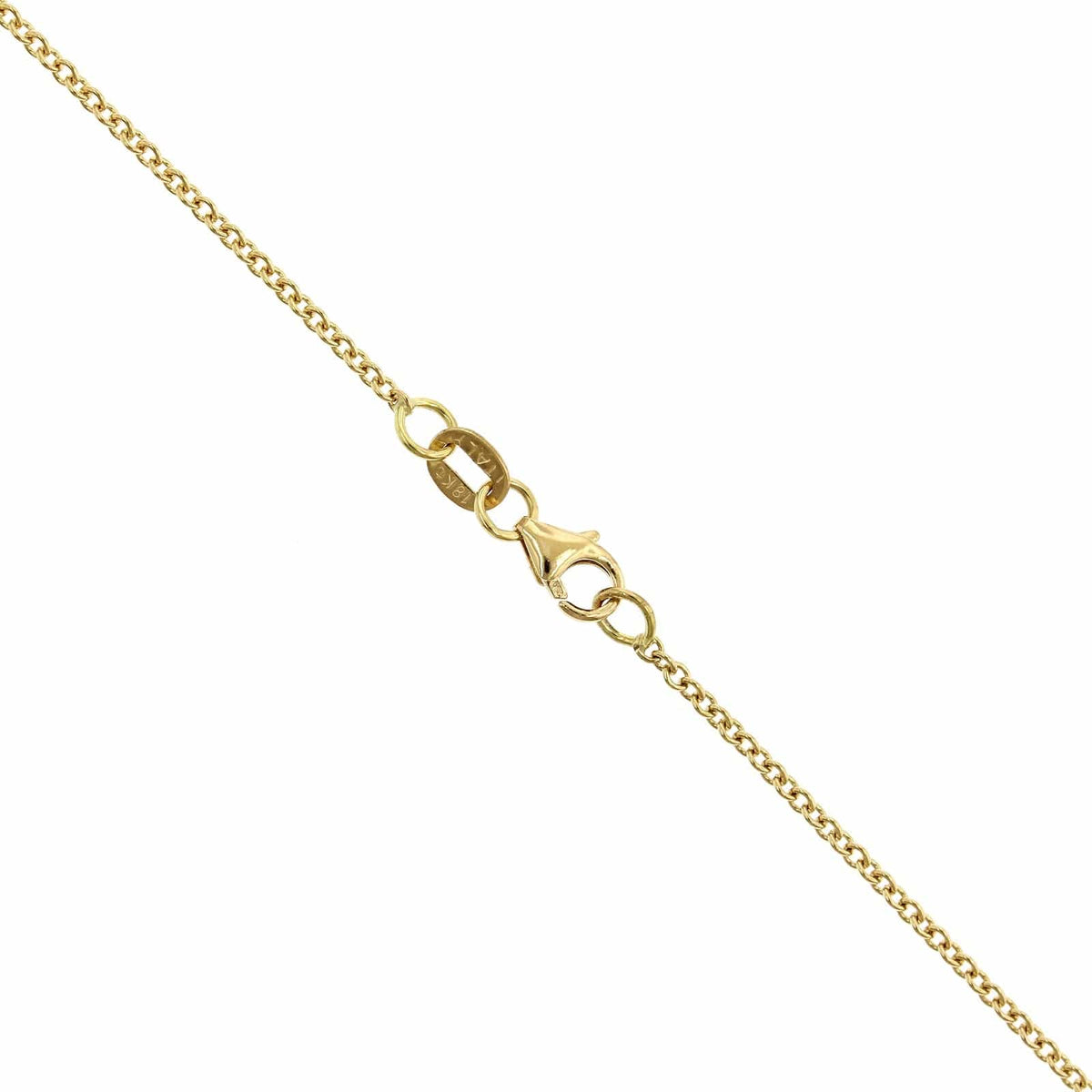 18K Yellow Gold Diamond and Diamond Halo Pendant