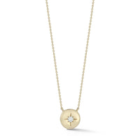 Dana Rebecca 14K Yellow Gold Starburst Diamond Pendant