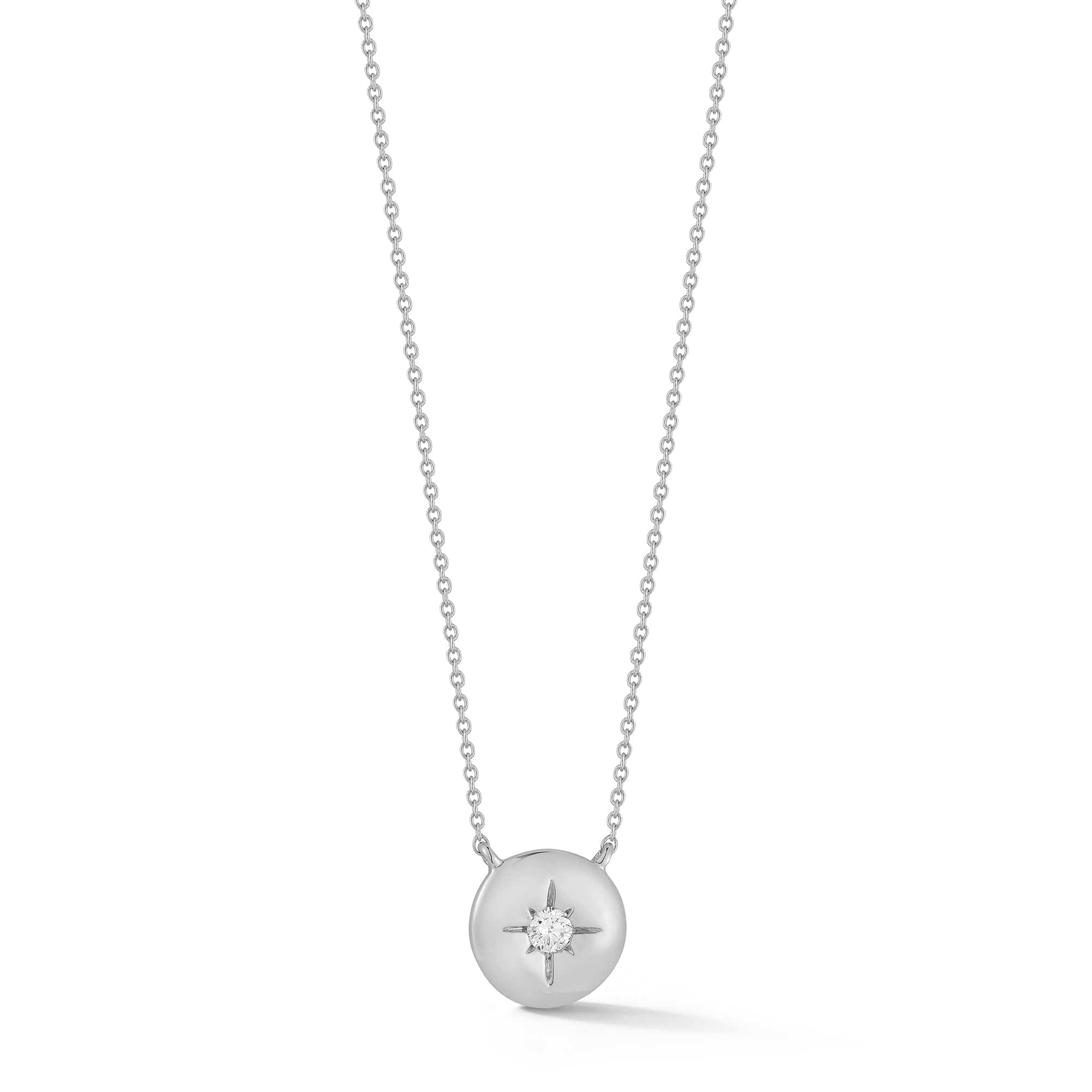 Dana Rebecca 14K White Gold Starburst Diamond Pendant
