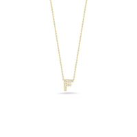 Roberto Coin 18K Yellow Gold "F" Initial Diamond Necklace