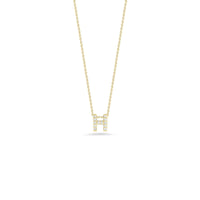 Roberto Coin 18K Yellow Gold "H" Initial Diamond Necklace