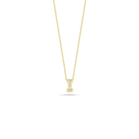 Roberto Coin 18K Yellow Gold "I" Initial Diamond Necklace