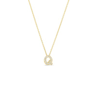 Roberto Coin 18K Yellow Gold "Q" Initial Diamond Necklace
