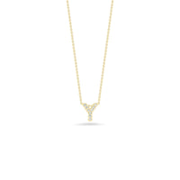 Roberto Coin 18K Yellow Gold "Y" Initial Diamond Necklace