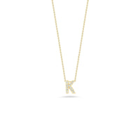 Roberto Coin 18K Yellow Gold "K" Initial Diamond Necklace