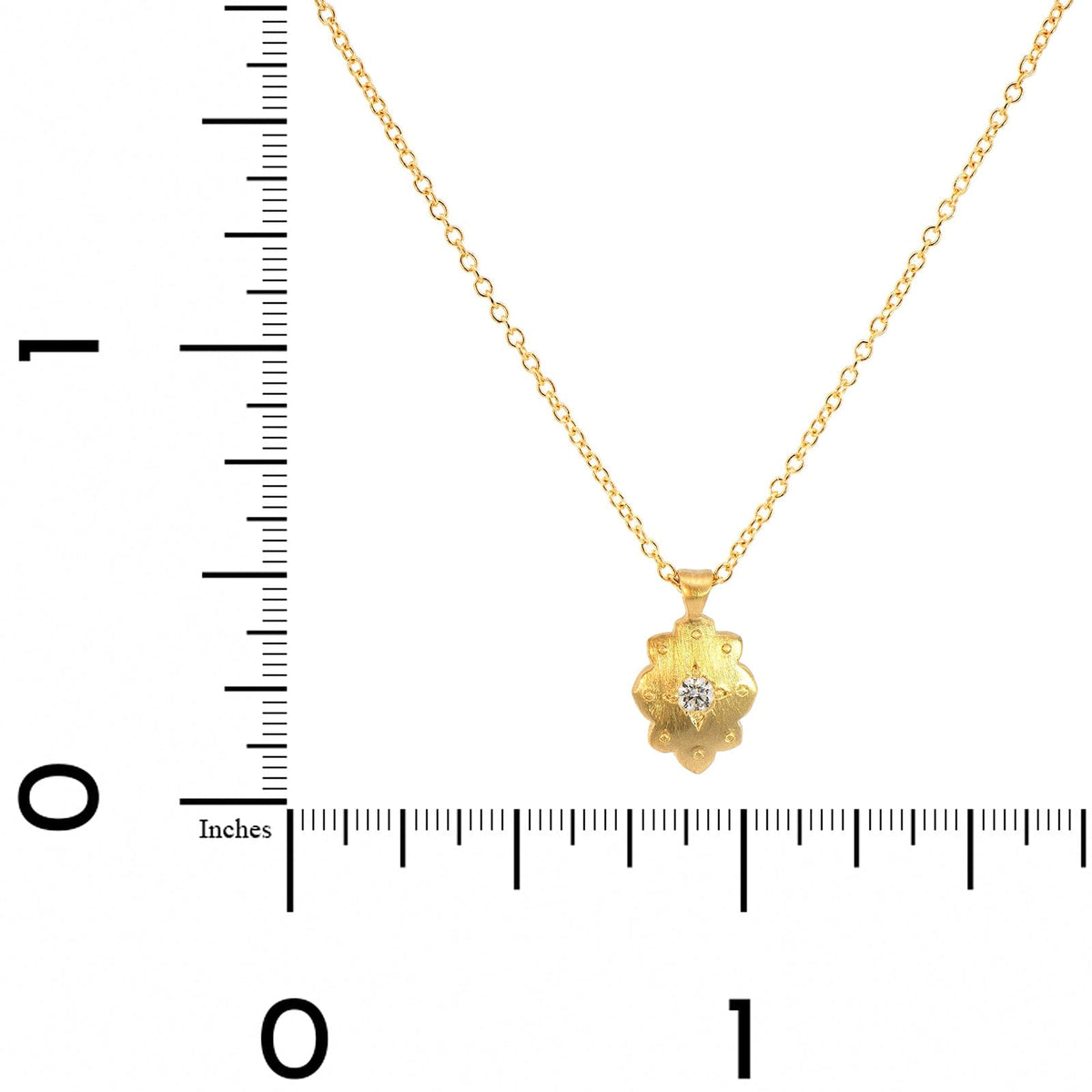 Adel Chefridi 18K Yellow Gold Drops of Happiness Diamond Pendant