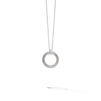 Marco Bicego Masai 18K White Gold Diamond Circle Pendant