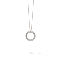 Marco Bicego Masai 18K White Gold Diamond Circle Pendant