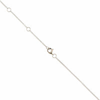 14K White Gold Small Pave Diamond Star of David Pendant Necklace