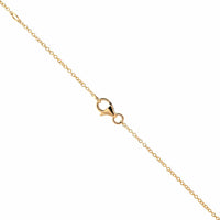 14K Yellow Gold Diamond Cluster Necklace