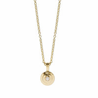 Azlee 18K Yellow Gold Staircase Petite Diamond Necklace