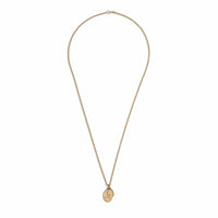 Maor 18K Yellow Gold Oval Gudo Diamond Pendant Necklace