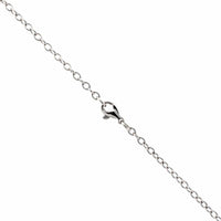 18K White Gold Marquise Diamond Pendant Necklace