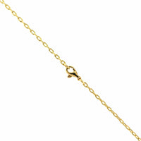 18K Yellow Gold Pear Shaped Diamond Pendant Necklace