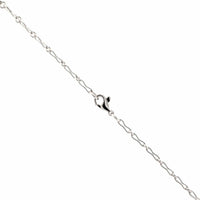 18K White Gold Radiant Cut Diamond Pendant Necklace