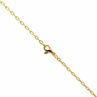 18K Yellow Gold Marquise Cut Diamond Pendant Necklace