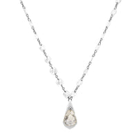 Etho Maria 18K White Gold Rose Cut Diamond Pendant Necklace