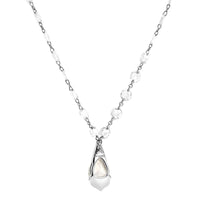 Etho Maria 18K White Gold Rose Cut Diamond Pendant Necklace