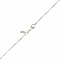 18K White Gold 5 Row Adjustable Diamond Pendant Necklace
