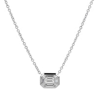 18K White Gold Kaleidoscope Diamond Pendant Necklace