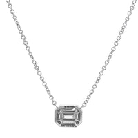 18K White Gold Kaleidoscope Diamond Pendant Necklace