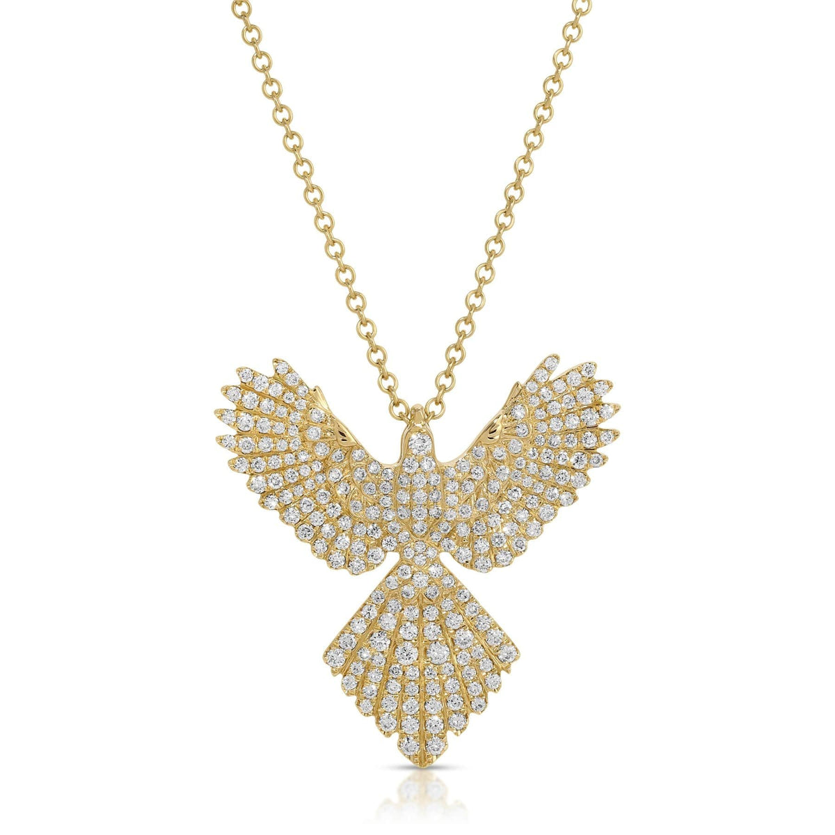 Anita Ko 18K Yellow Gold Diamond Phoenix Pendant Necklace