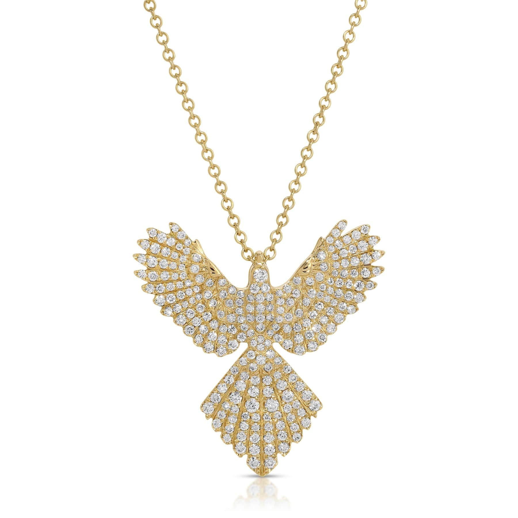 Anita Ko 18K Yellow Gold Diamond Phoenix Pendant Necklace