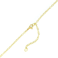 18K Two-Tone Gold Pear Shaped Diamond Pendant Necklace