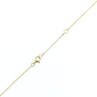 14K Yellow Gold Diamond Cluster Pendant Necklace