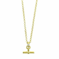 18K Yellow Gold Detachable Diamond Toggle Necklace